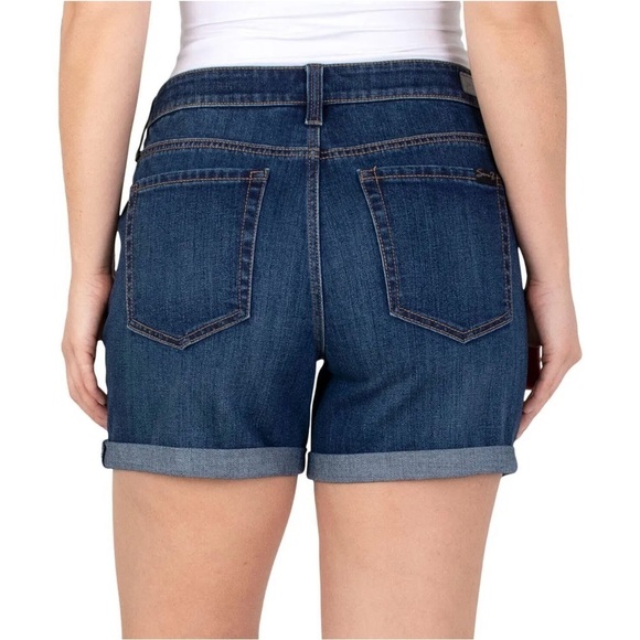 Seven7 Slimming 5” Dark Denim Shorts 12 NWT - Picture 2 of 10